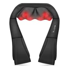 Masajeador Cervical Cuello Espalda Muscular Electrico Mti Color Negro