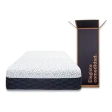 Colchón En Caja Sueño Dorado Nap Box 1 Plaza 80x190 Cm Espuma Alta Densidad Blanco