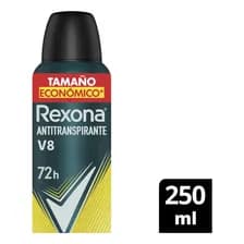 Rexona Antitranspirante X250ml. V8 Men Notas Verdes Y Amaderadas