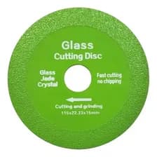 Disco Para Cortar Vidrio Pack X 3 Unidades De 115mmx1.5mm Pf Color Verde Lima