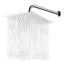 Flor Ducha Electroland Cuadrada Acero Inoxidable 20x20 + Barral 40 Plateado