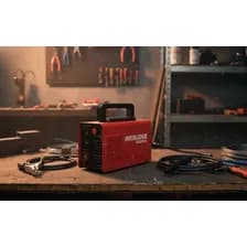 Soldadora Inverter 140 Amperes Ultra Compacta Antistick Acce Rojo