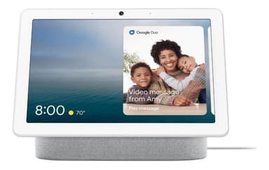 Google Nest Hub Max con asistente virtual Google Assistant, pantalla integrada de 10" chalk