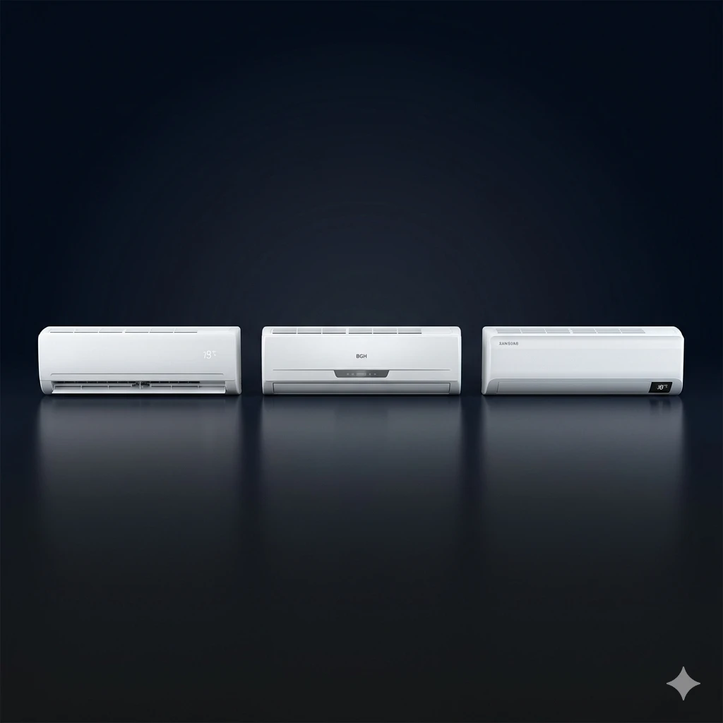 Mejores aires acondicionados Philco y BGH split inverter 2026 — análisis Argentina