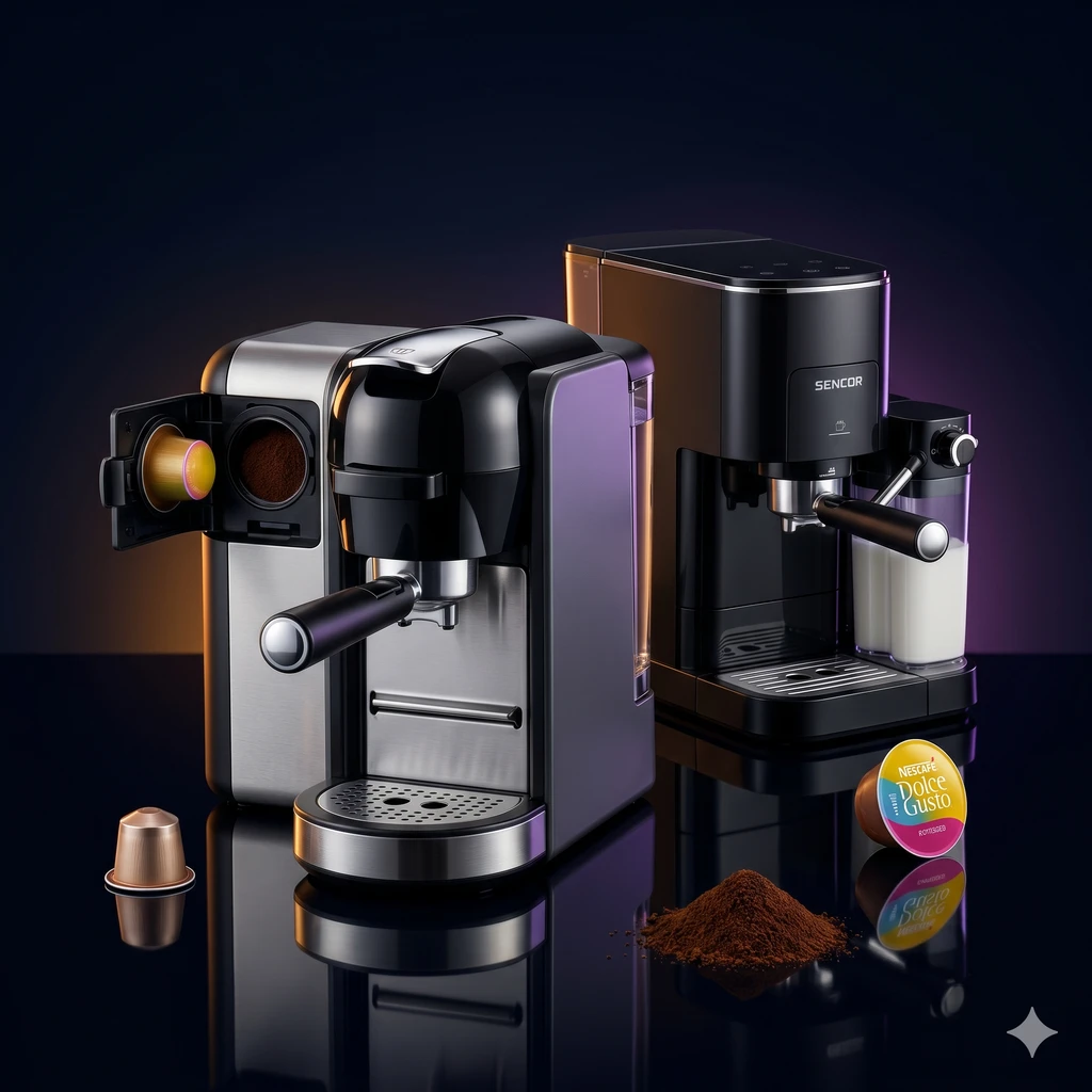 Mejores cafeteras multicápsula 3 en 1 en Argentina 2026: Nespresso + Dolce Gusto + molido desde $136.599