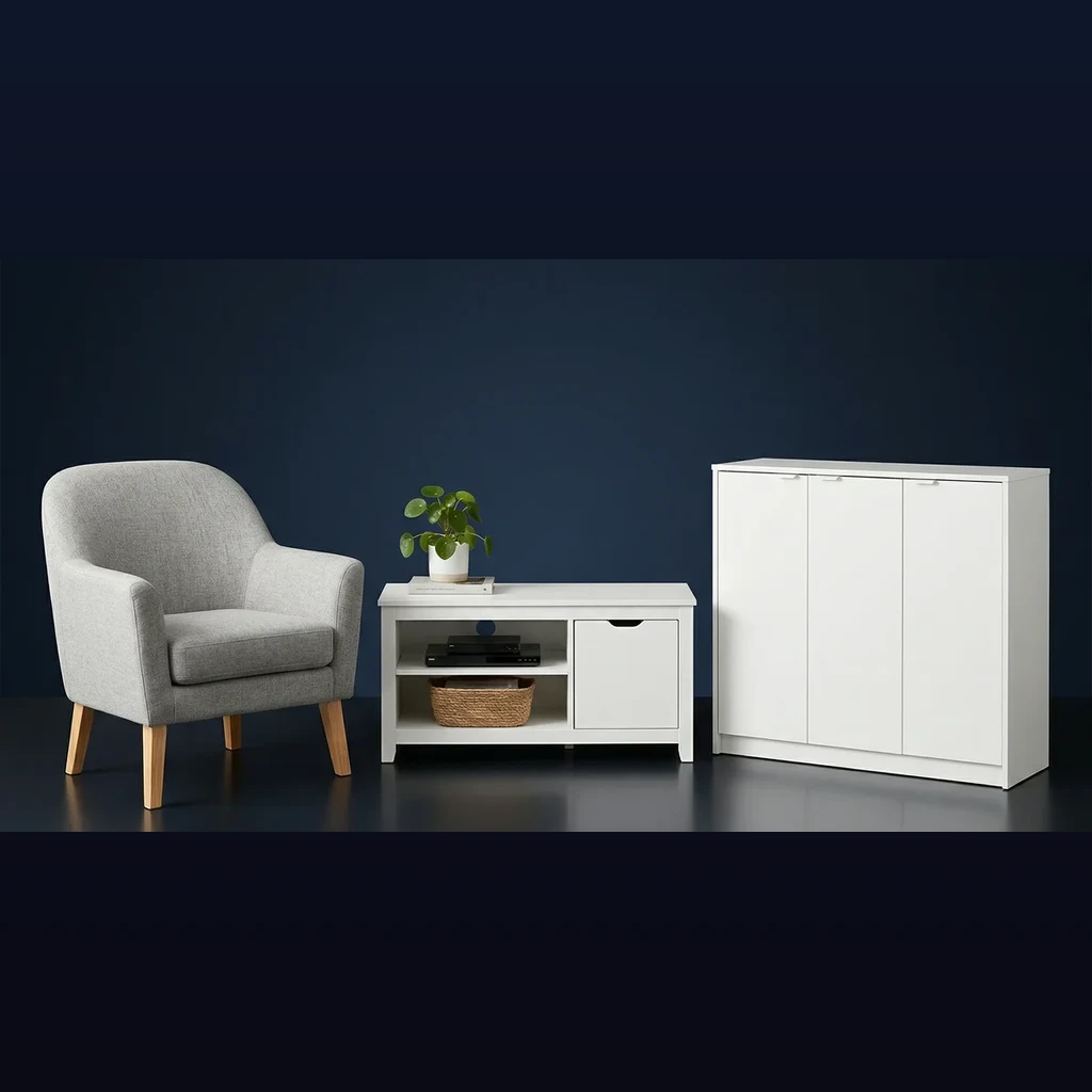 Muebles para el hogar en Fecha Doble: sillones, rack TV, zapateros y más — mejor precio del año: desde $1.899