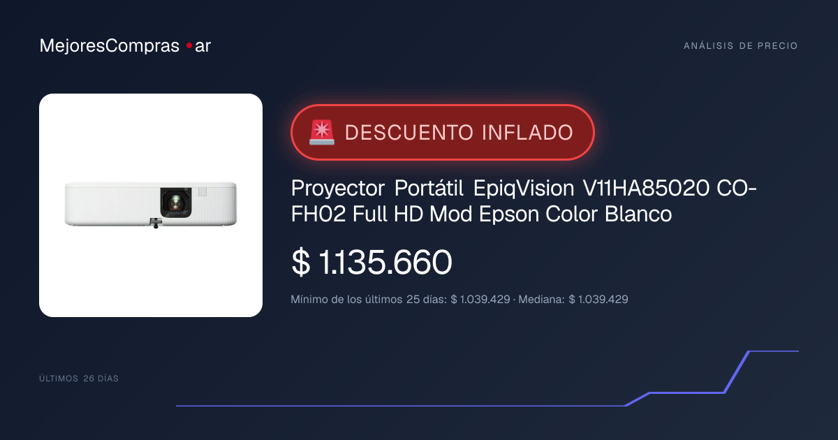 Proyector Portátil EpiqVision V11HA85020 CO-FH02 · precio