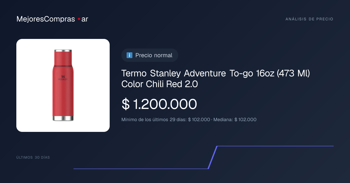 Termo Stanley Adventure To-go 16oz (473 Ml) Color Chili
